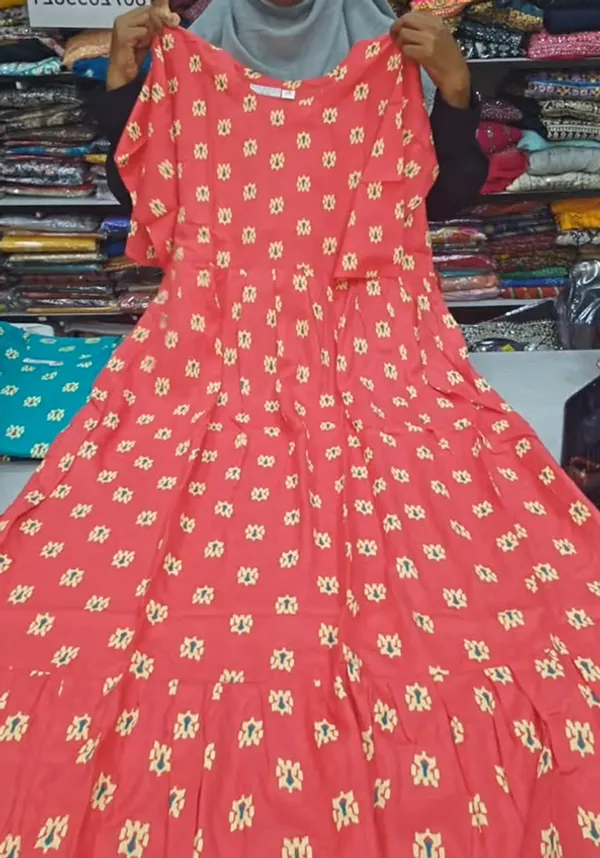 Premium Rayon Full Length Maxi Gown | MG110